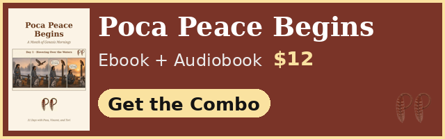Poca Peace Begins. Ebook + Audiobook, $12. Get the Combo